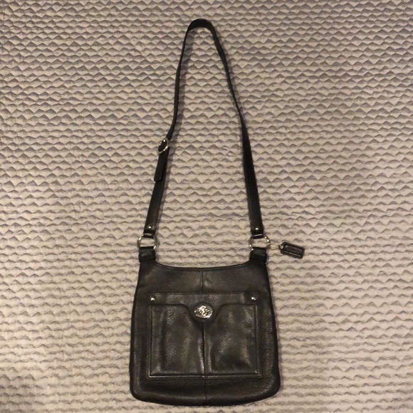 Coach Leather Crossbody Satchel Messenger Purse - Picture 2 of 12